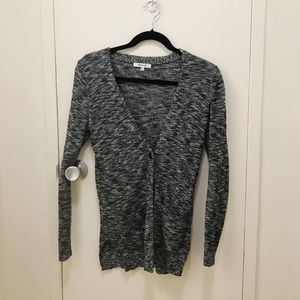 Heathered black cardigan